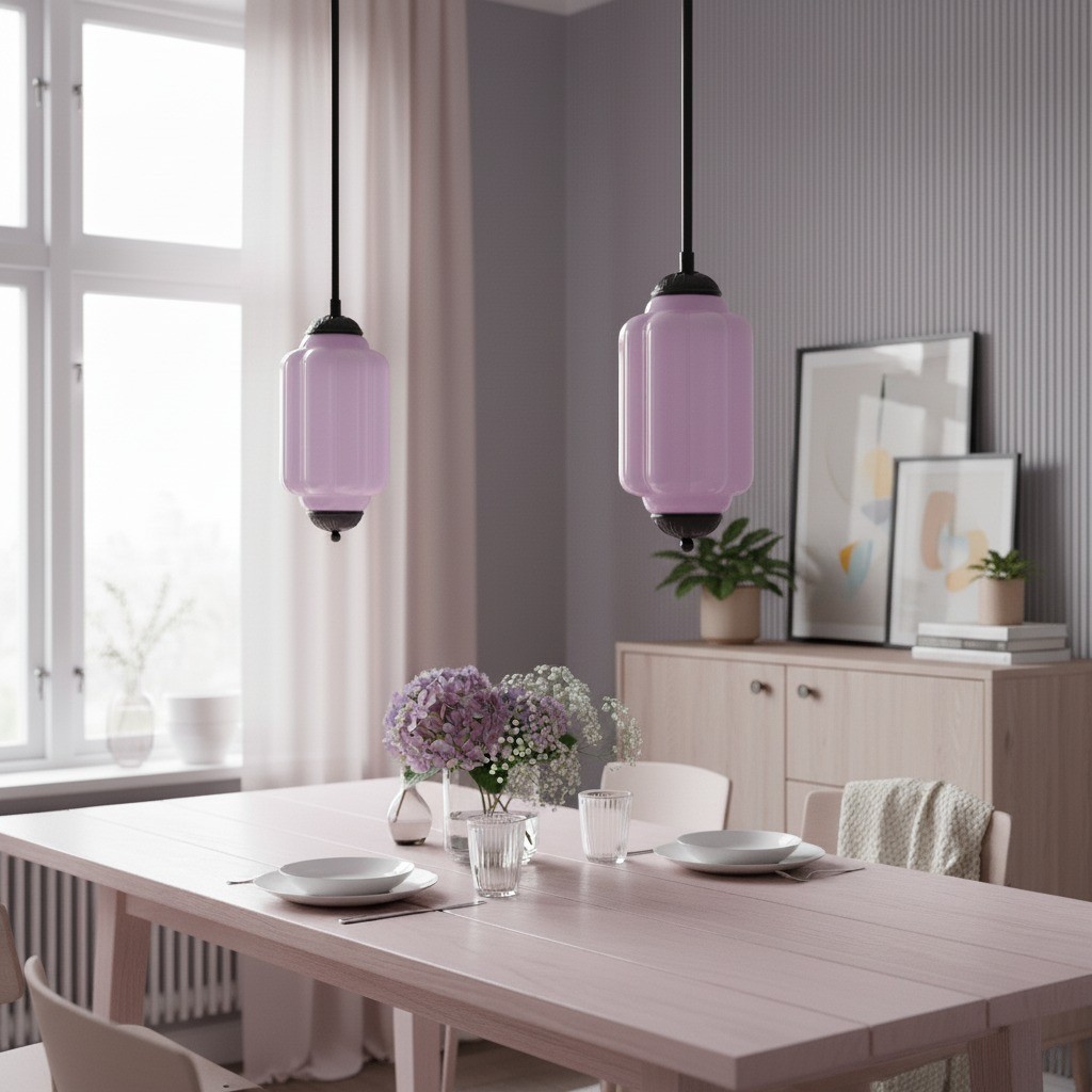 Eloise Eenvoudige Glazen Onregelmatige Lantaarn Hanglamp HL980