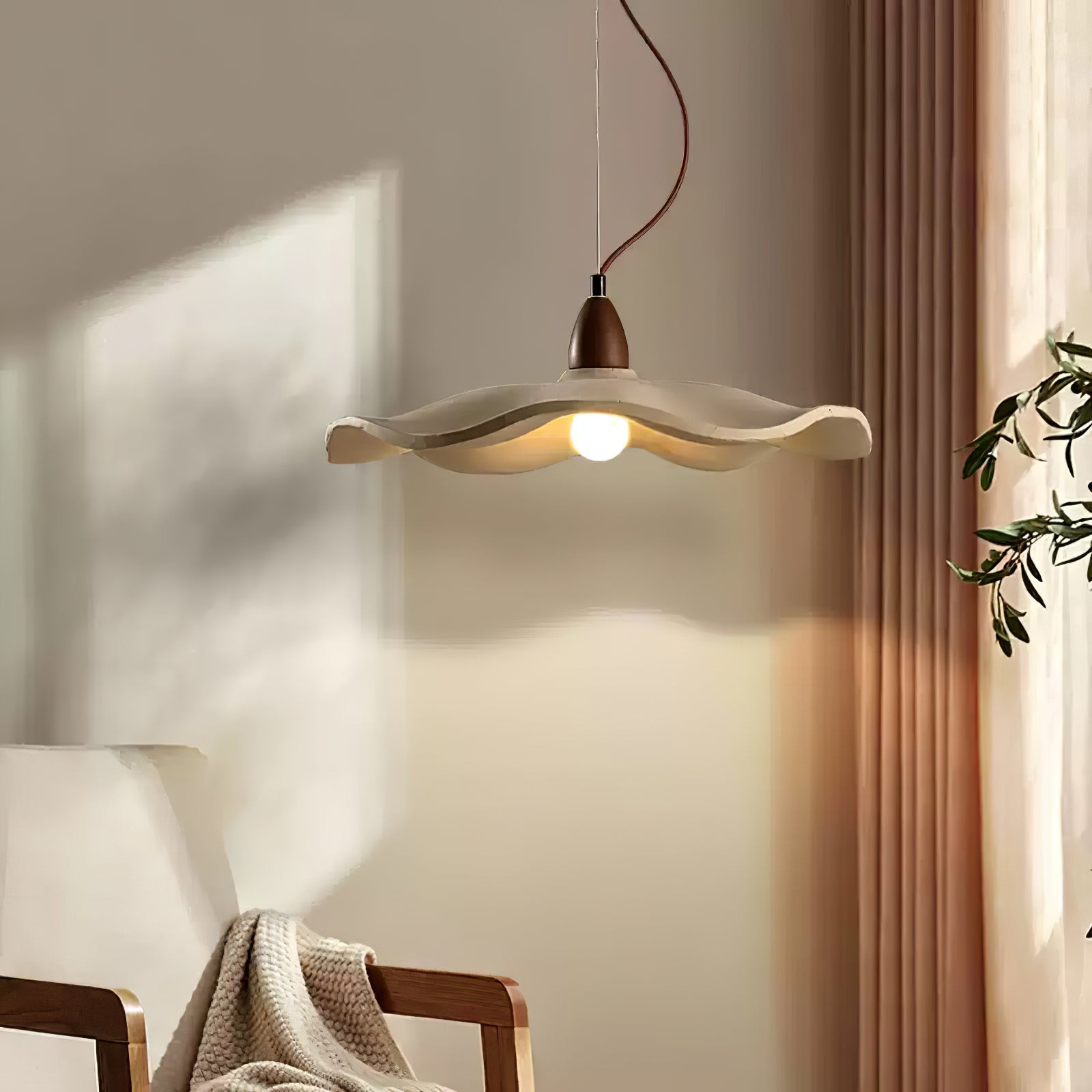 Japanse Wabi-Sabi Stijl Cement Wave Hanglamp HL502