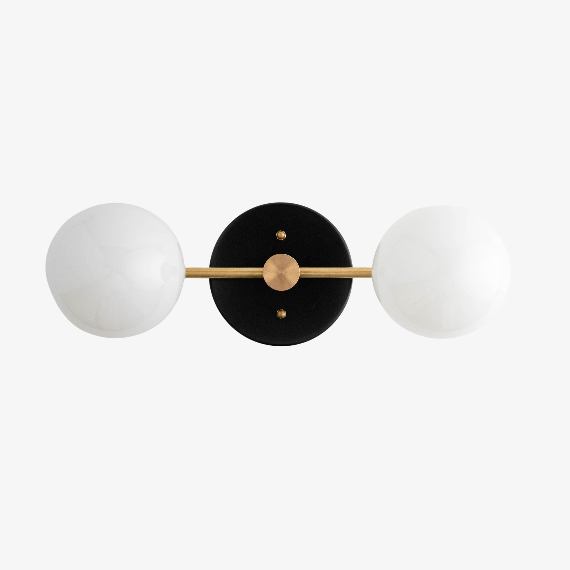 Glorica Glazen Badkamerlamp - Moderne Wandlamp van Messing voor Badkamerstijl HL1680