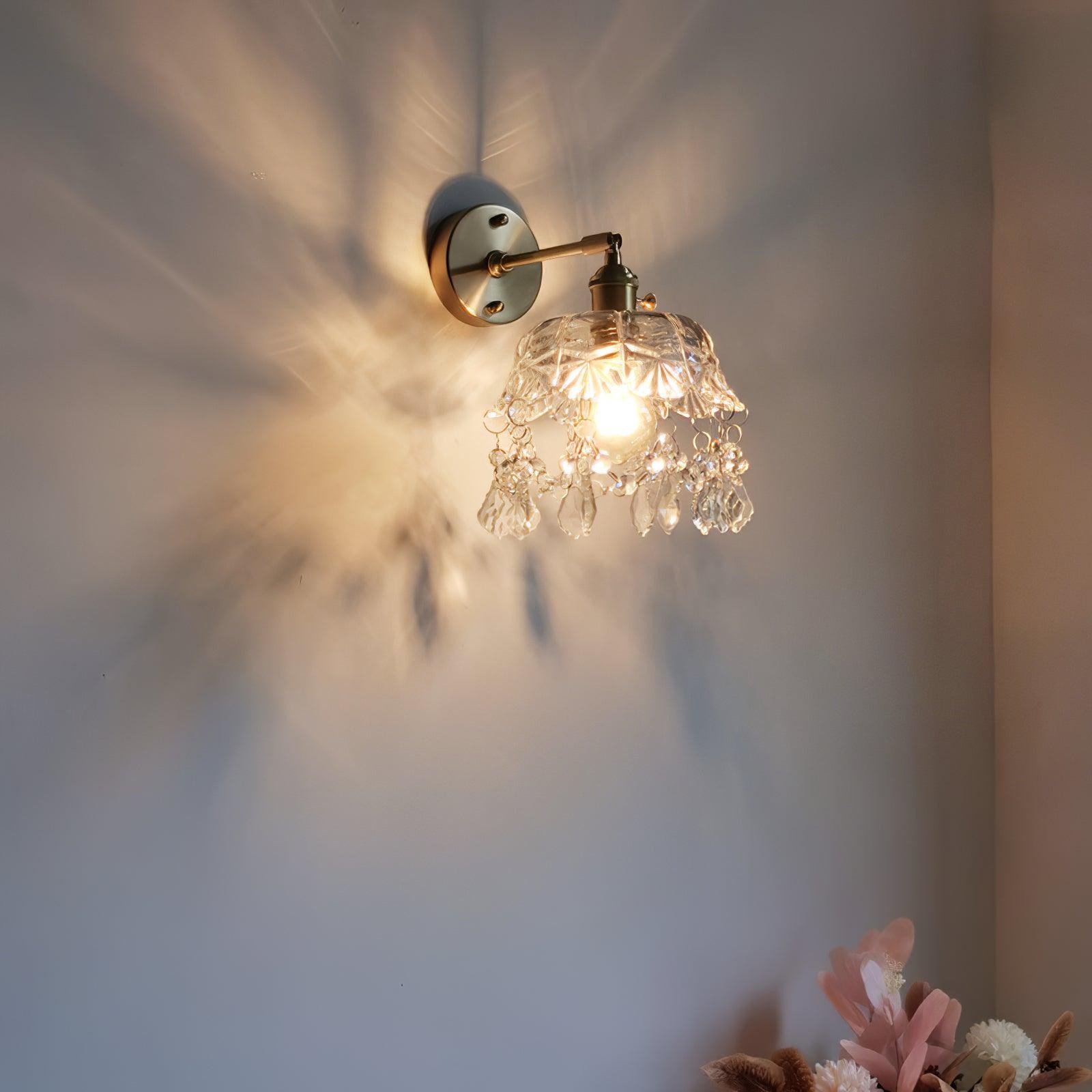 Franse Kristallen Kwast Wandlamp HL422