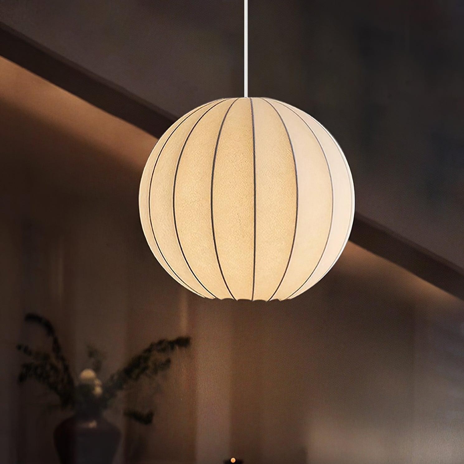 Creatieve Japanse minimalistische zijden hanglamp voor restaurant HL564