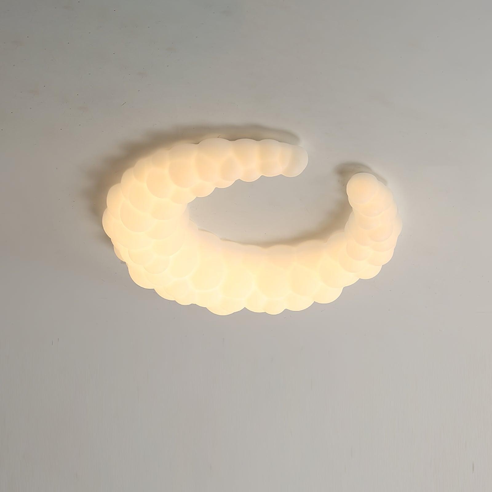 Crèmekleurige maanplafondlamp HL364