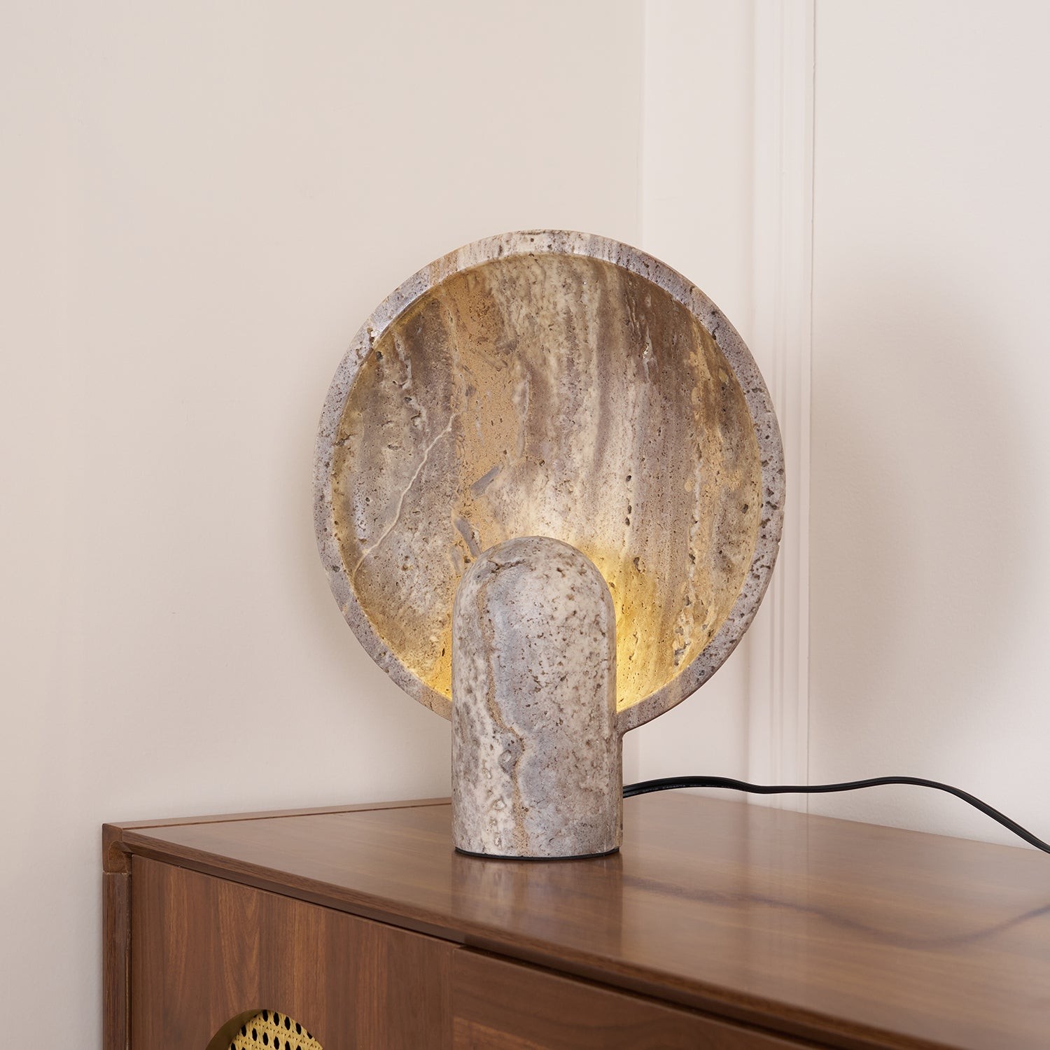 Wabi-sabi stijl Eclipse stenen tafellamp HL985