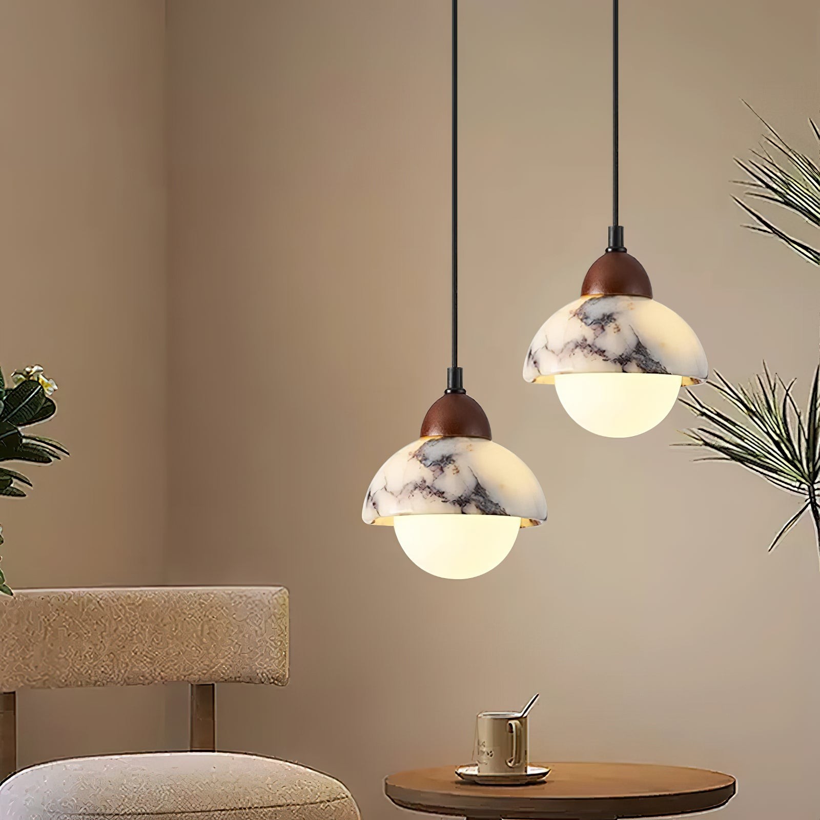 Polaris marmeren hanglamp HL3205