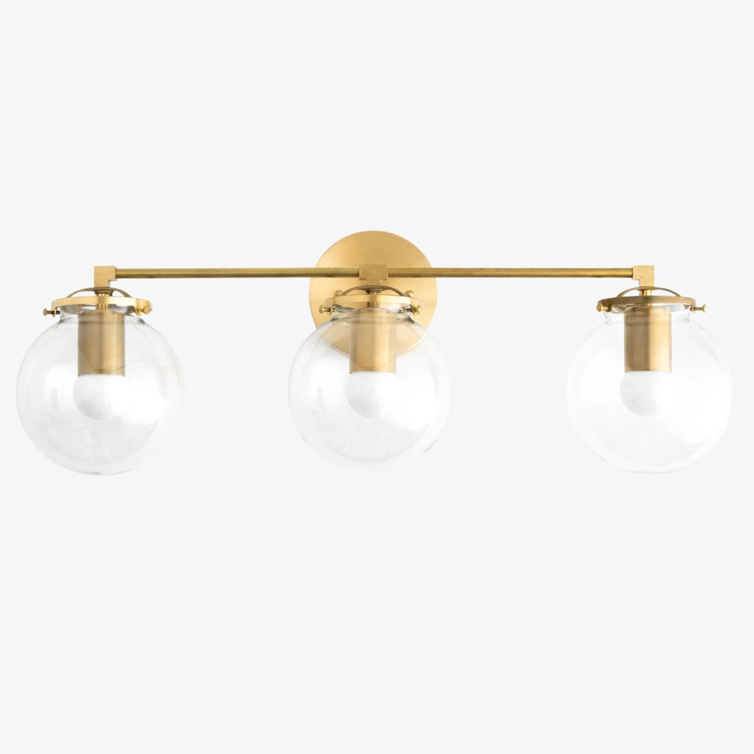 Glorica Glass 3 Shade Globe Vanity Light - Zachte badkamerlamp HL1691