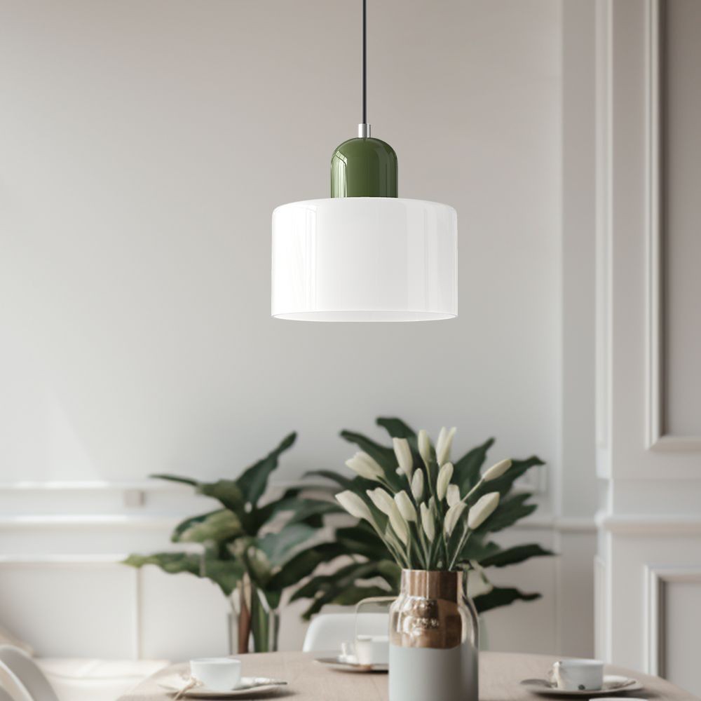 Kalo Cilinder Hanglamp - Glazen Lamp in Scandinavische Stijl voor Eet en Slaapkamer HL107