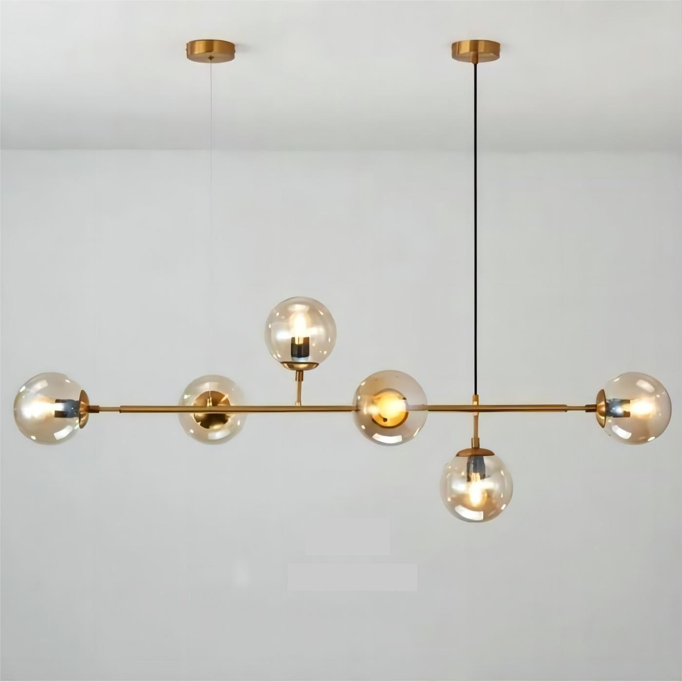 Orb moderne glazen bol hanglamp voor woonkamer