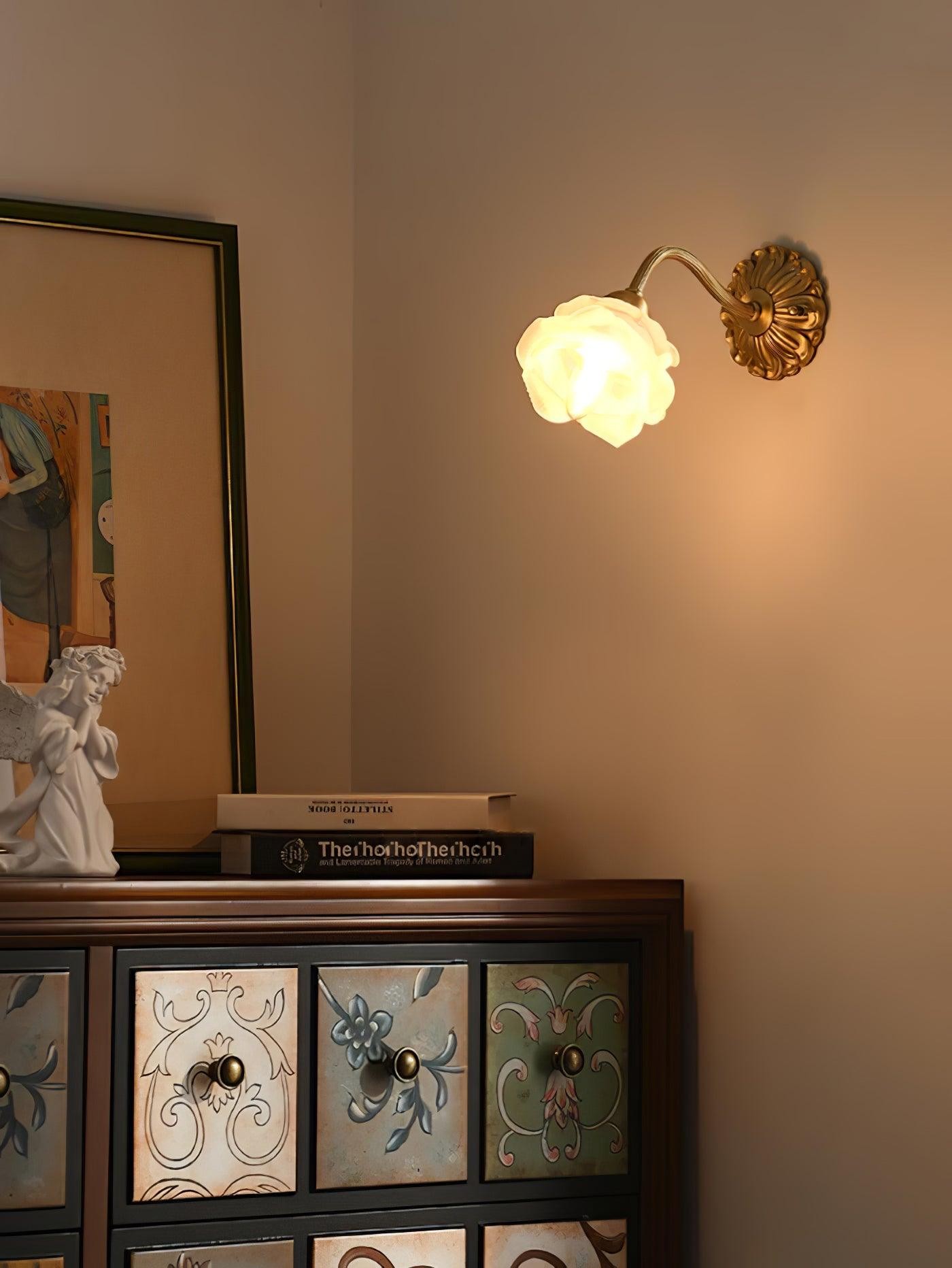 Messing Rozen Wandlamp HL394
