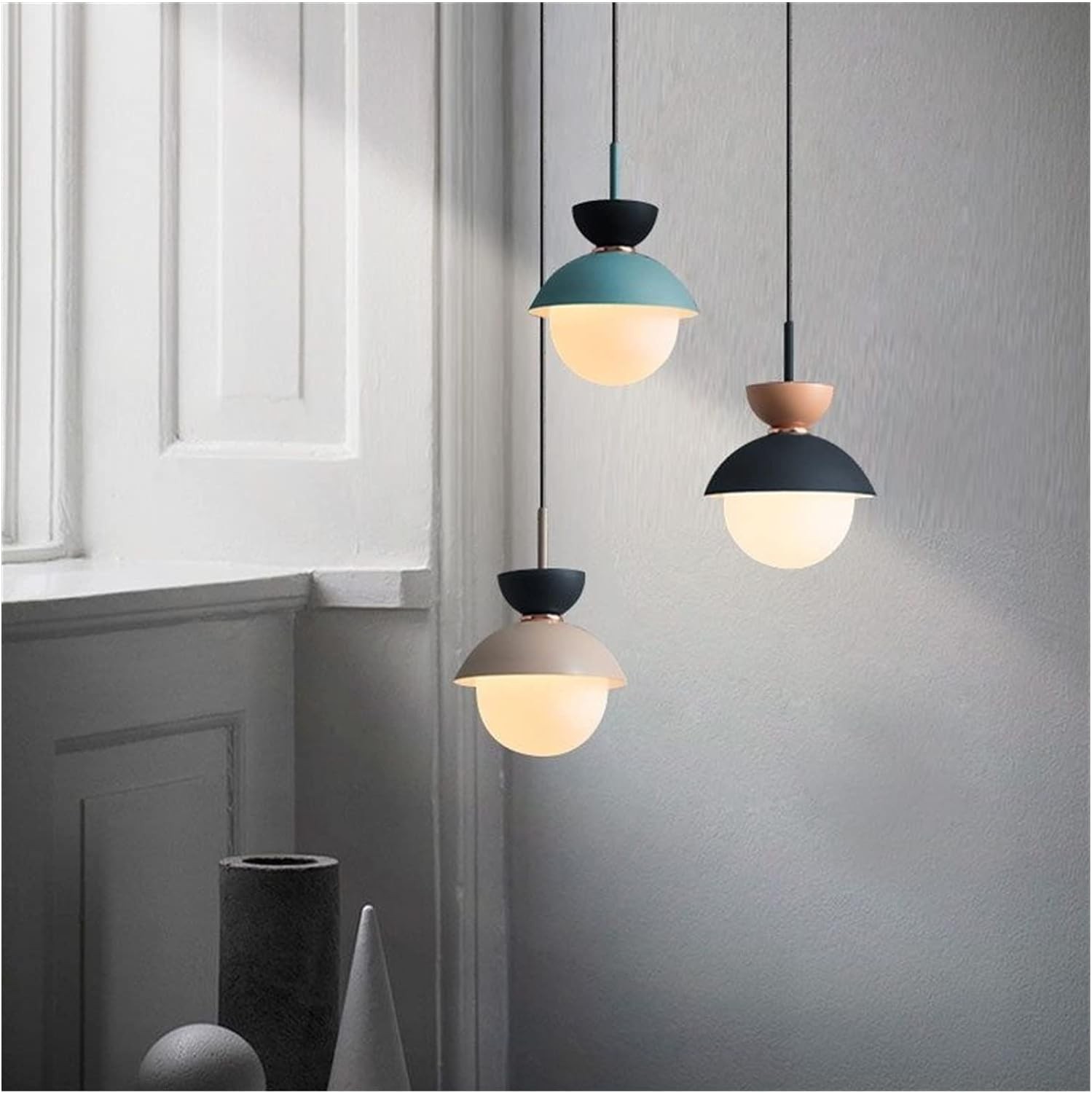 Noordse Aluminium Macaroon Bal Vorm Slaapkamer Hanglamp HL87