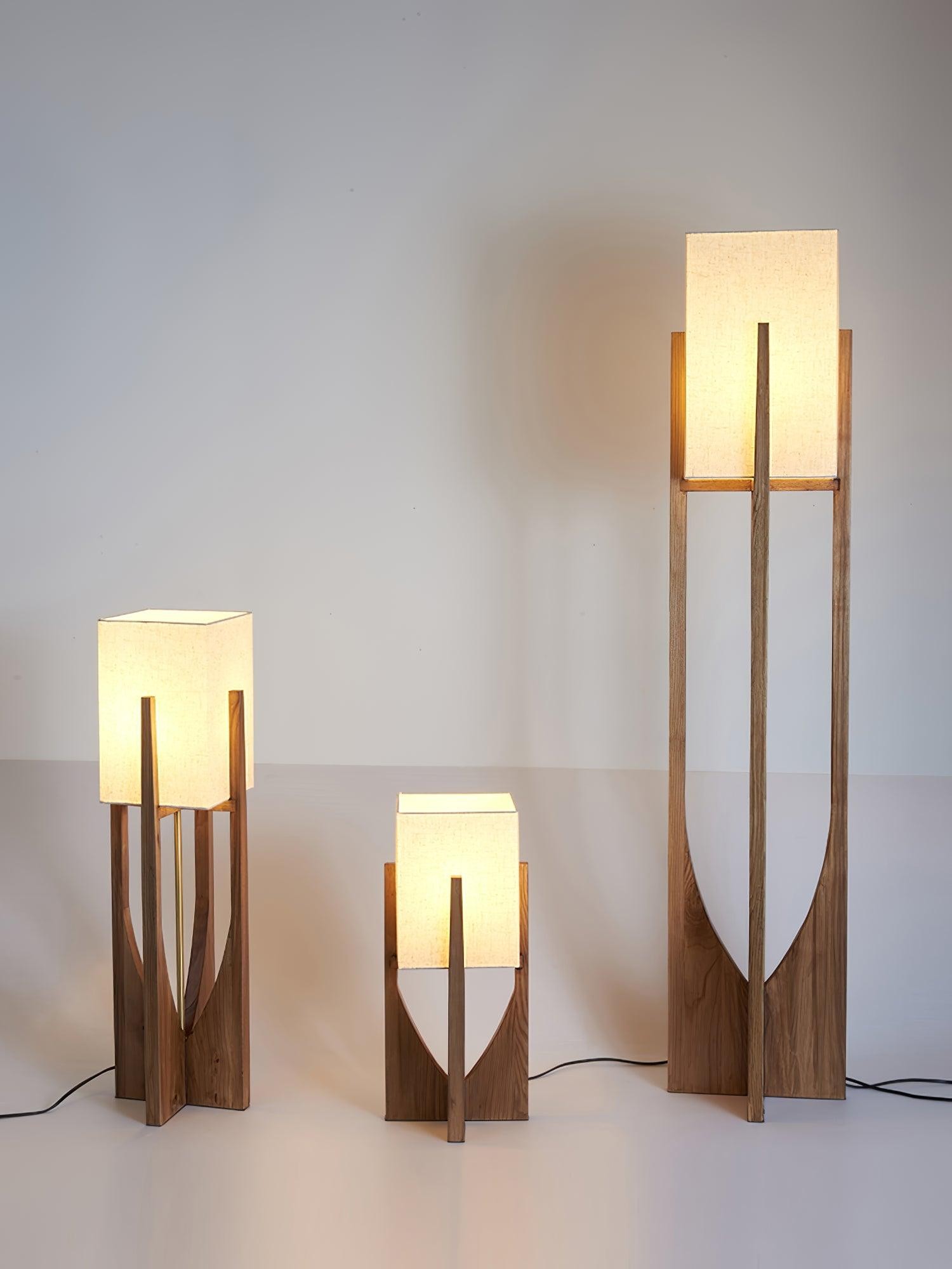 Vintage Wabi-stijl vloerlamp HL443