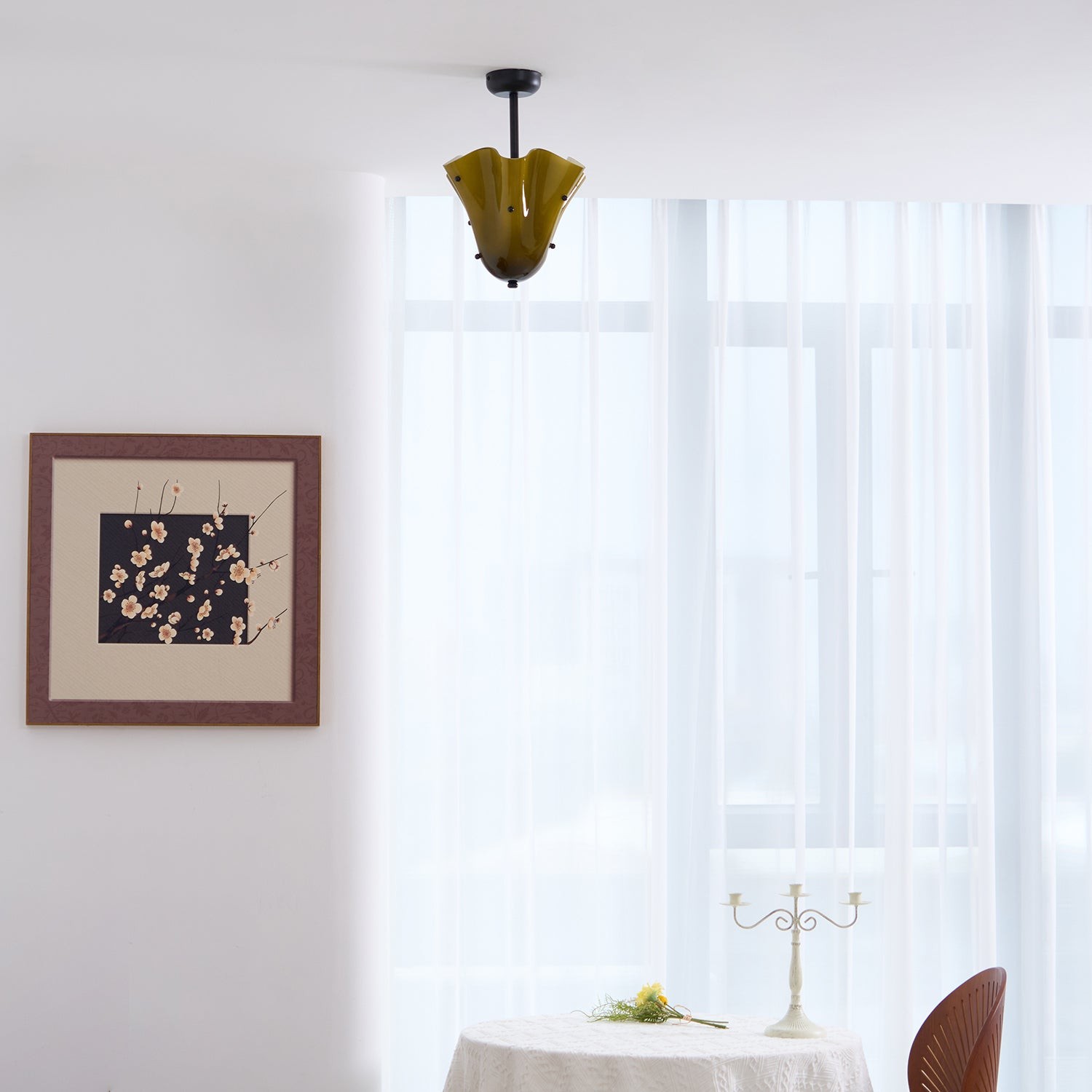 Bellina Decoratieve Glazen Plafondlamp - Moderne Sculpturale Plafondlamp HL1645