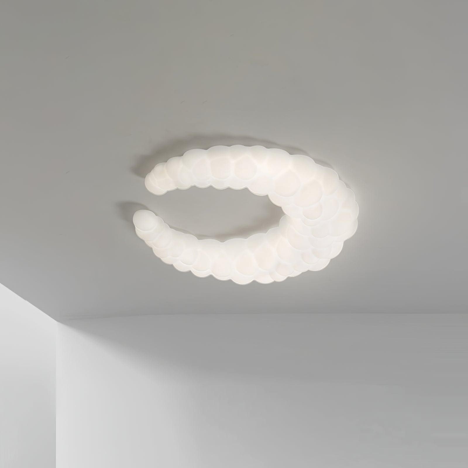 Crèmekleurige maanplafondlamp HL364