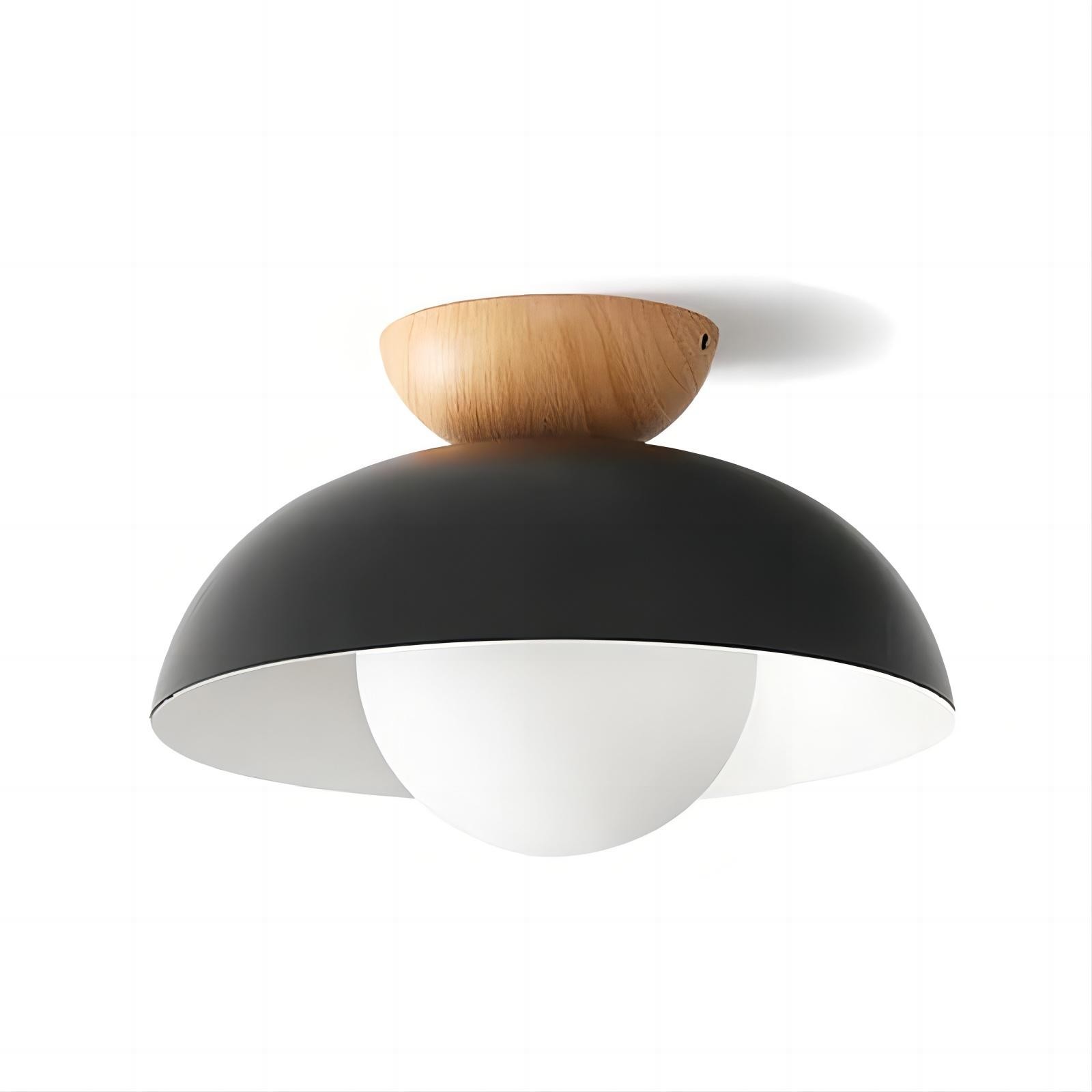 Moderne semi bloemknop houten plafondlamp HL188