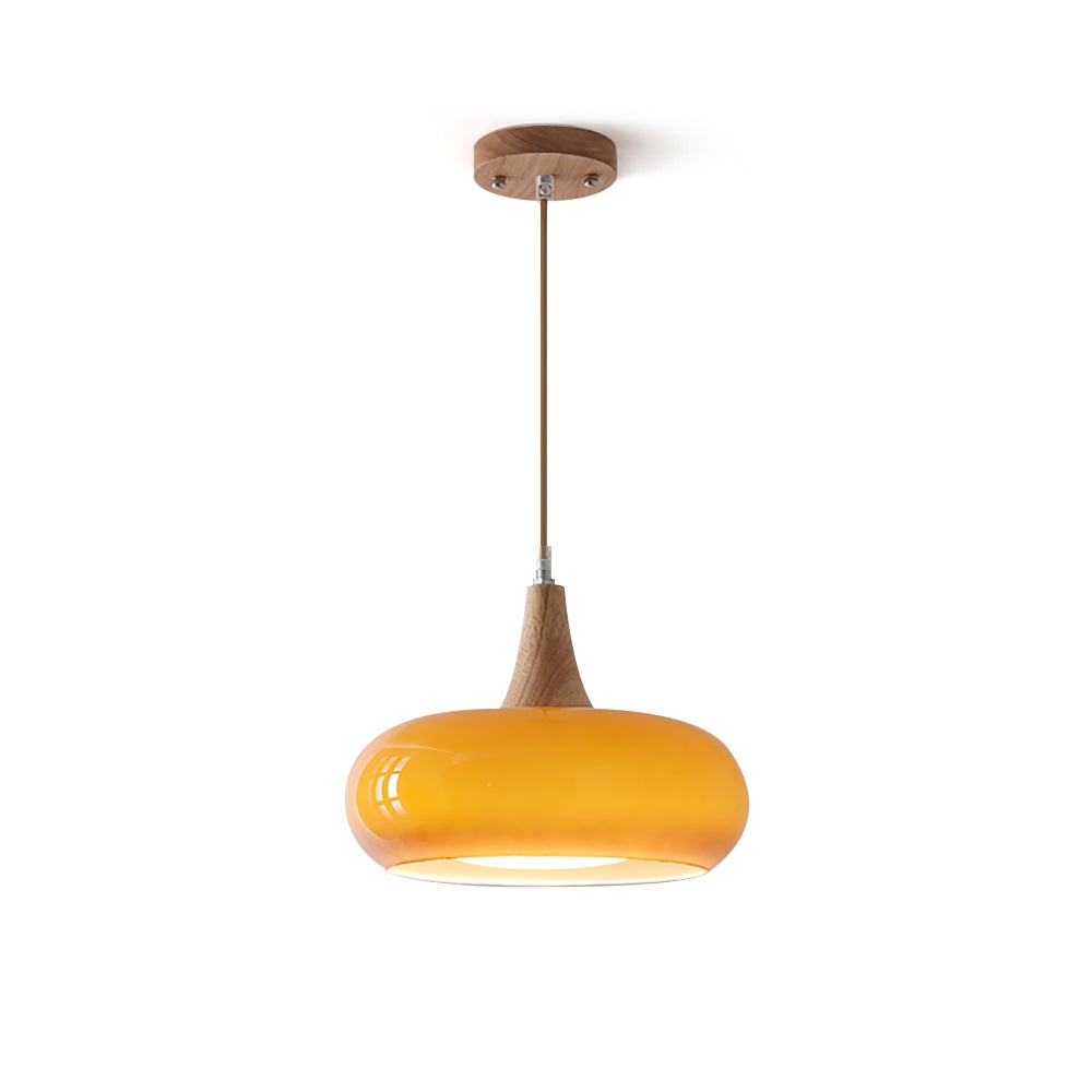Bauhaus Design Oranje Schijf Hanglamp HL1055
