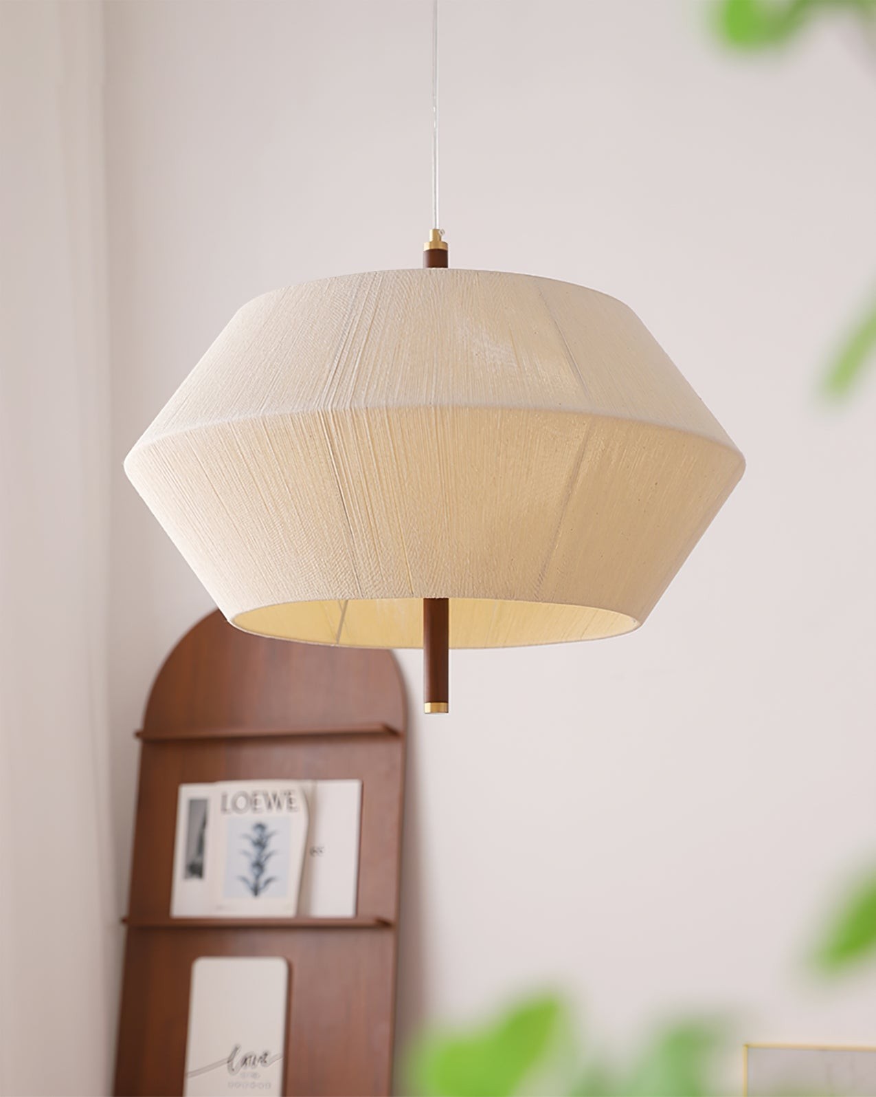 Japanse Wabi-Sabi-stijl geweven stoffen hanglamp HL880