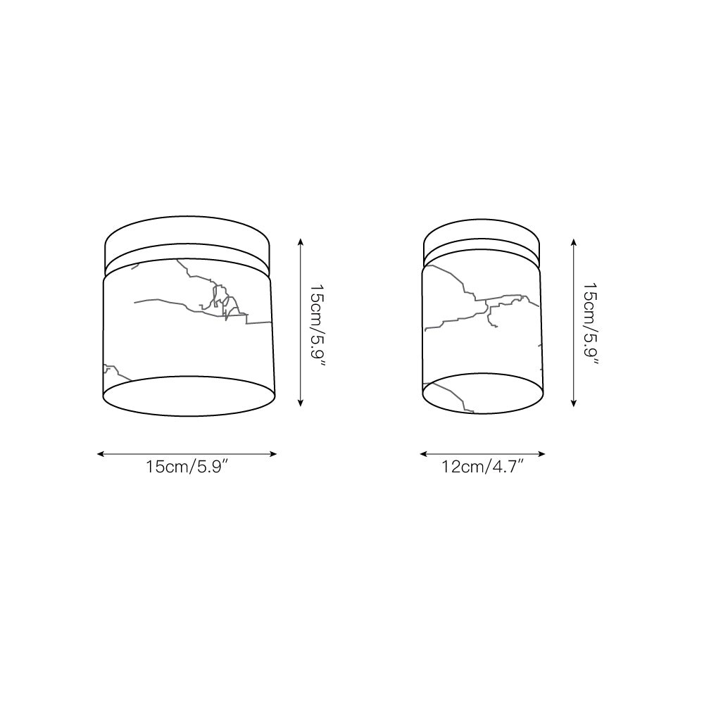 Melange alabaster plafondlamp HL3049