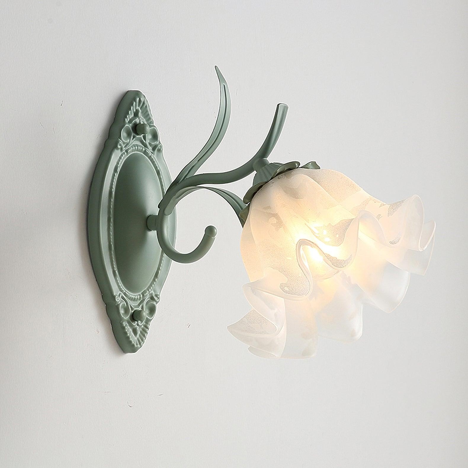 Nordic Retro Leliebloem Glazen Wandlamp HL304