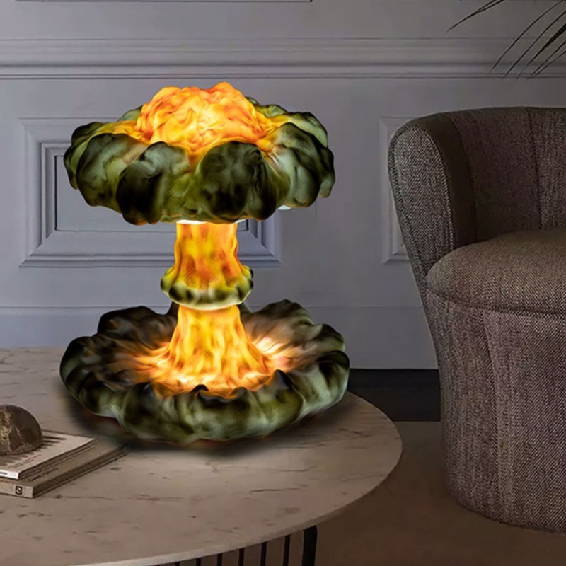 Creatieve 3D-geprinte vliegtuig vuurdraak tafellamp HL336