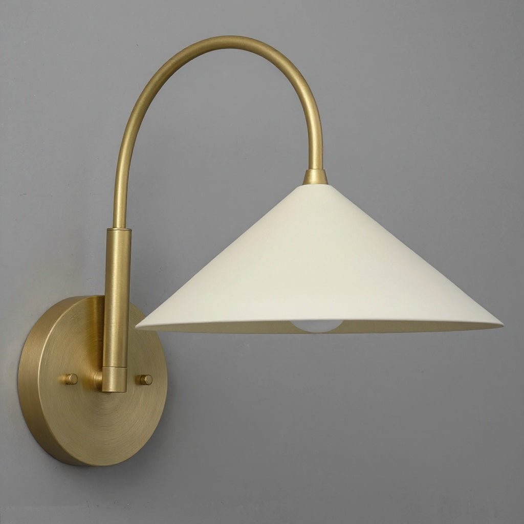 Curva Metalen Vintage Wandlamp - Elegante Kegelvormige Kap voor Slaapkamers HL1756