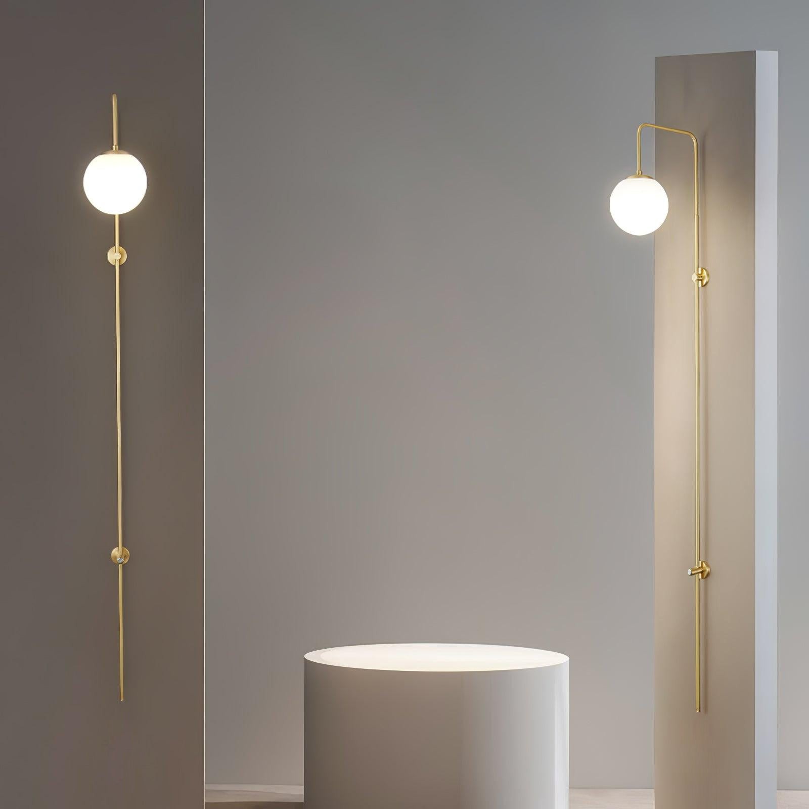 Globe Messing Wandlamp HL534