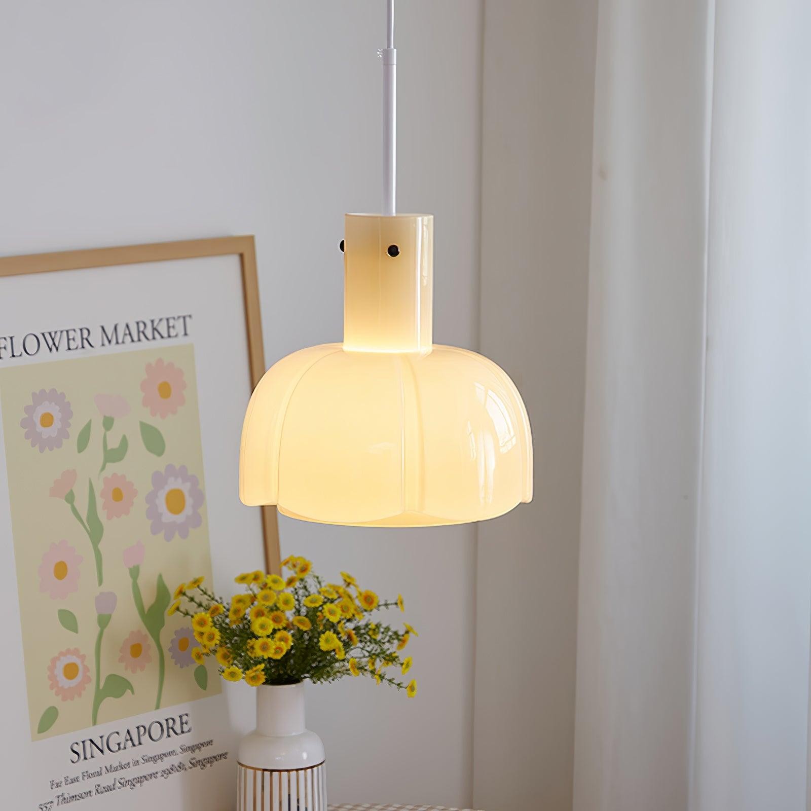 Middeleeuwse stijl glazen knop hanglamp HL619