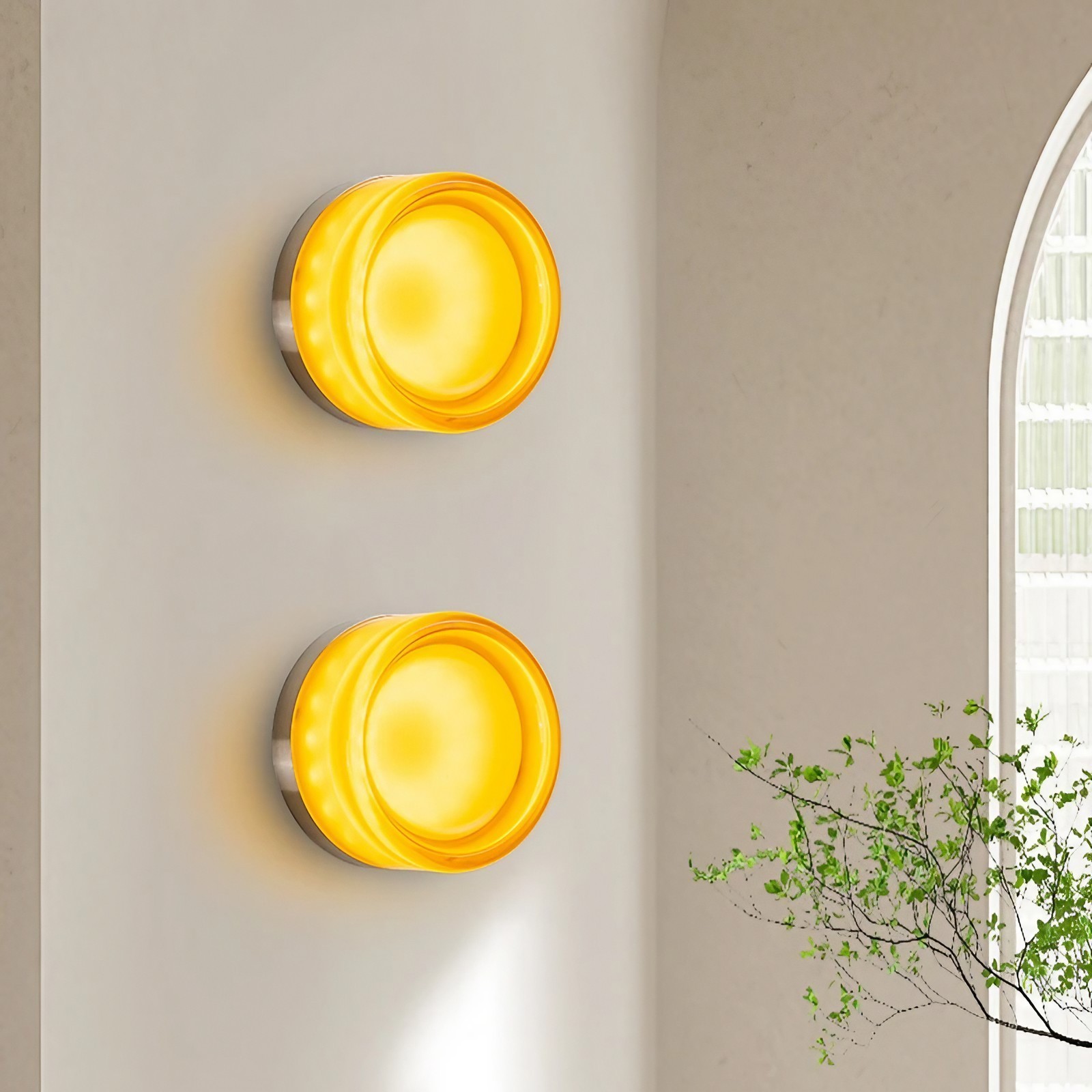 Minimalistische Ronde Dimple Wandlamp HL297