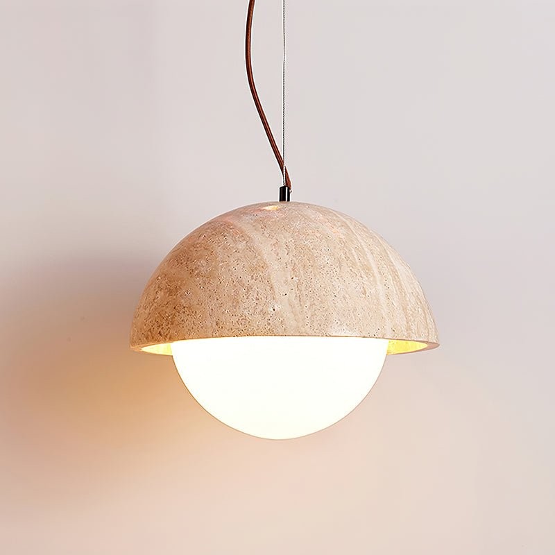 Travertine Creatieve Halfronde Hanglamp HL473