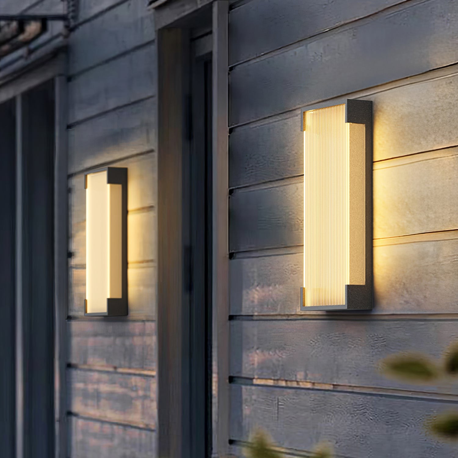 Rechthoekige buitenwandlamp HL793