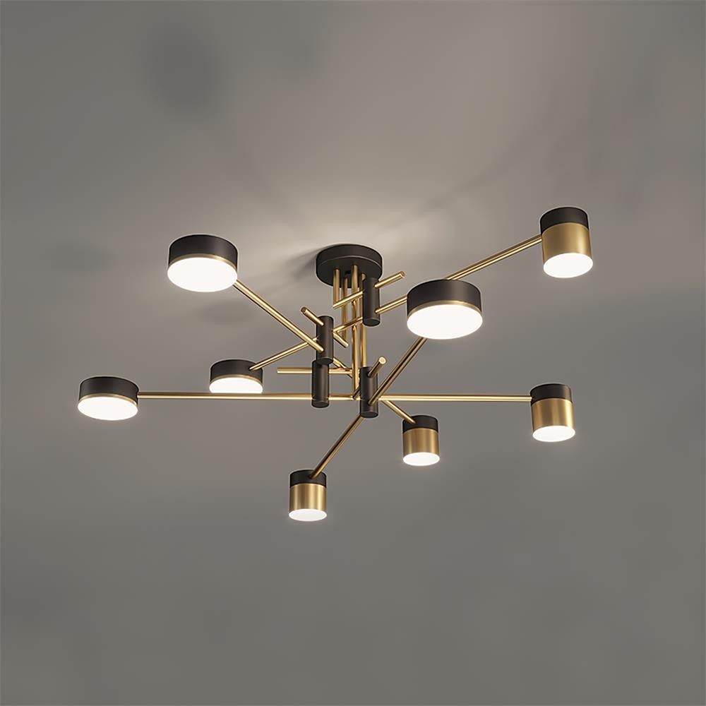 Luxe Spider Sputnik Design Metalen Schijf Plafondlamp HL1090