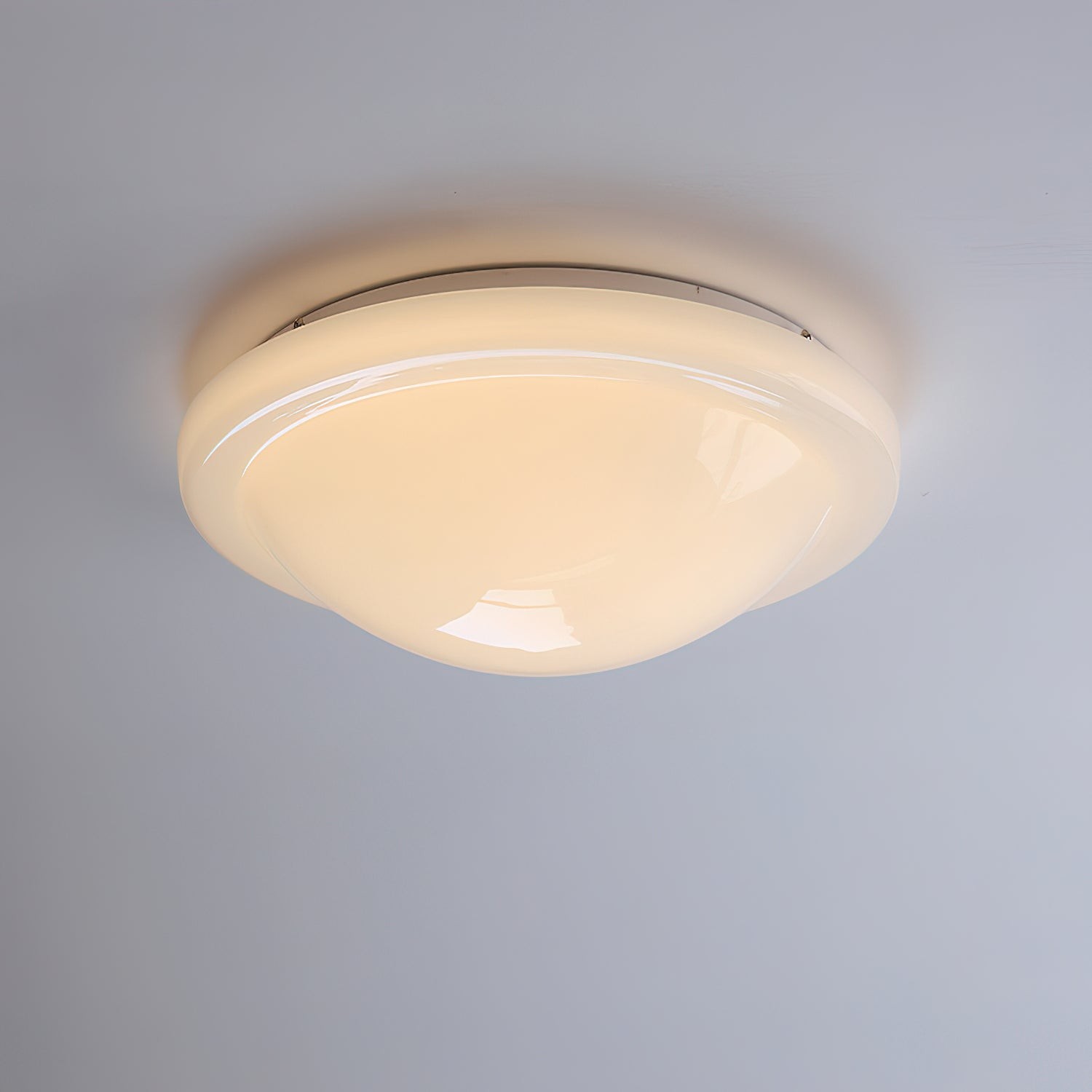 Moderne minimalistische witte glazen led plafondlamp HL416