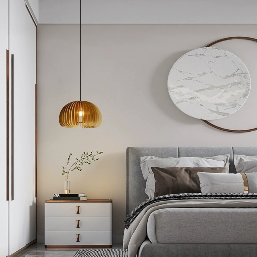 Creatieve Houten Pompoen Hanglamp HL77