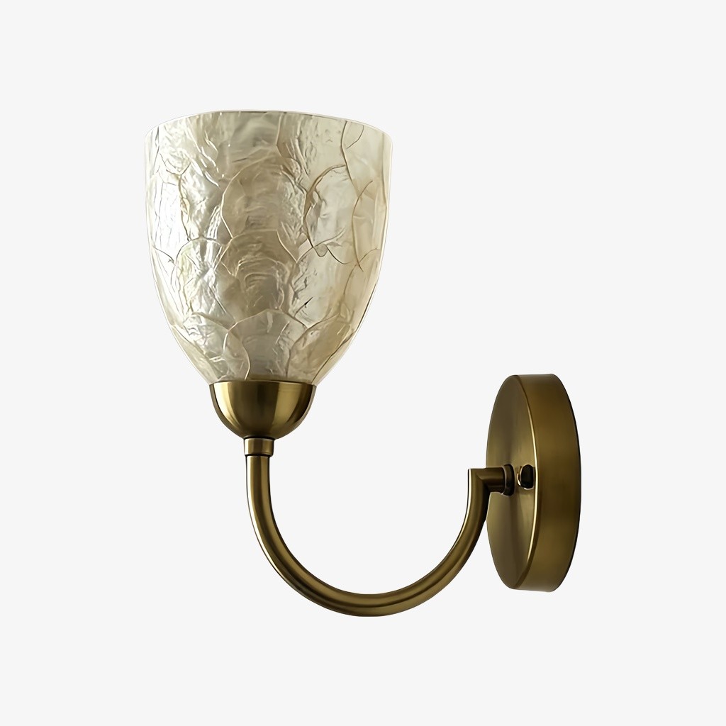 Nacrelith wandlamp - Moderne Capiz schelplamp voor de slaapkamer HL3565