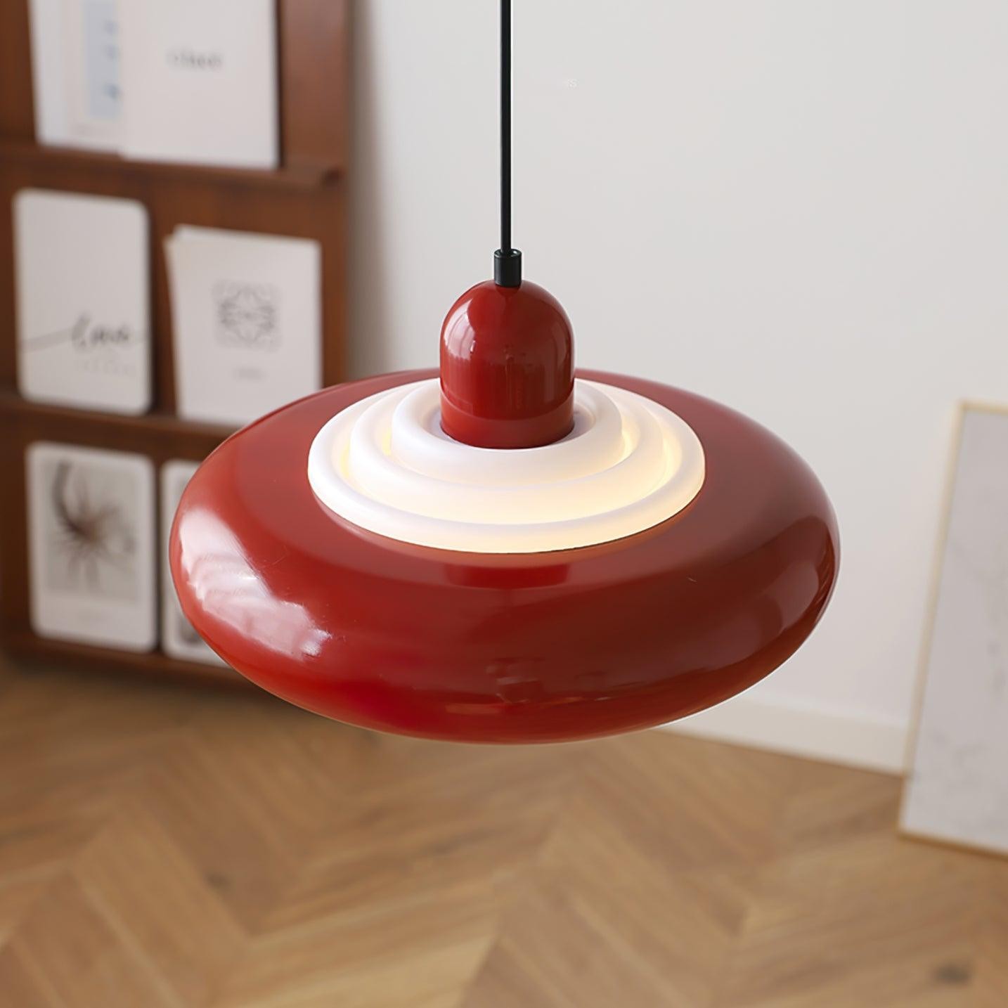 Meerlaagse ronde toren crèmekleurige hanglamp HL401