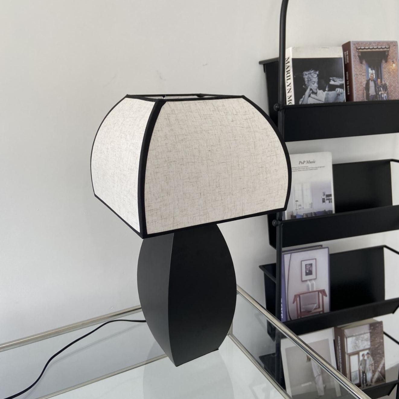 Retro Metalen Paddestoel Stoffen Tafellamp HL554