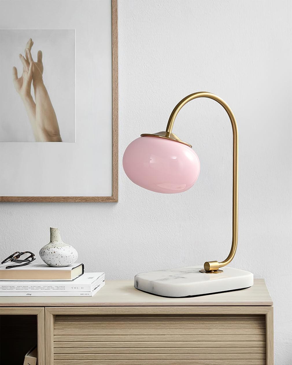 Scandinavische crèmekleurige bal tafellamp voor woonkamer HL597