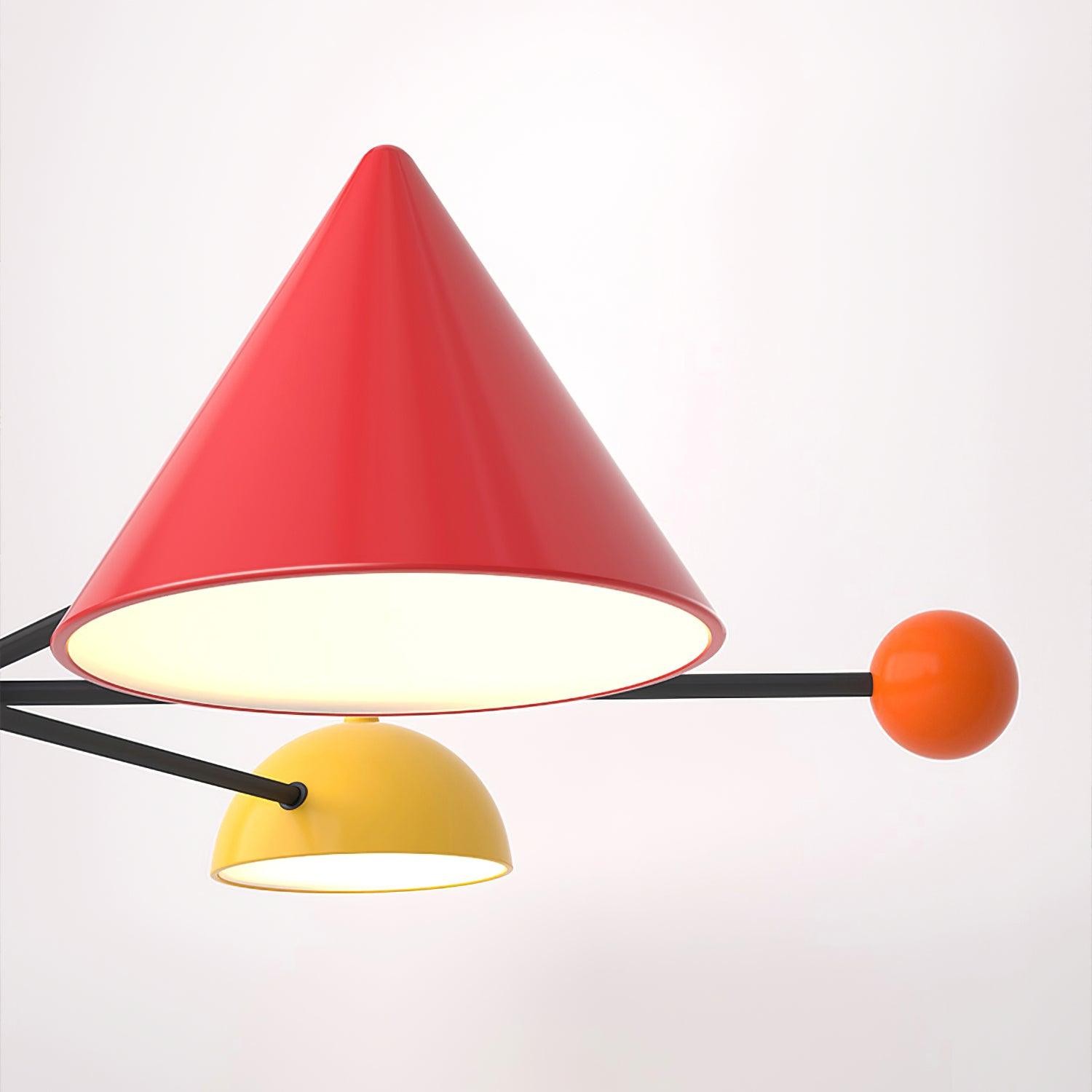 Geometrische kleurrijke plafondlamp HL525