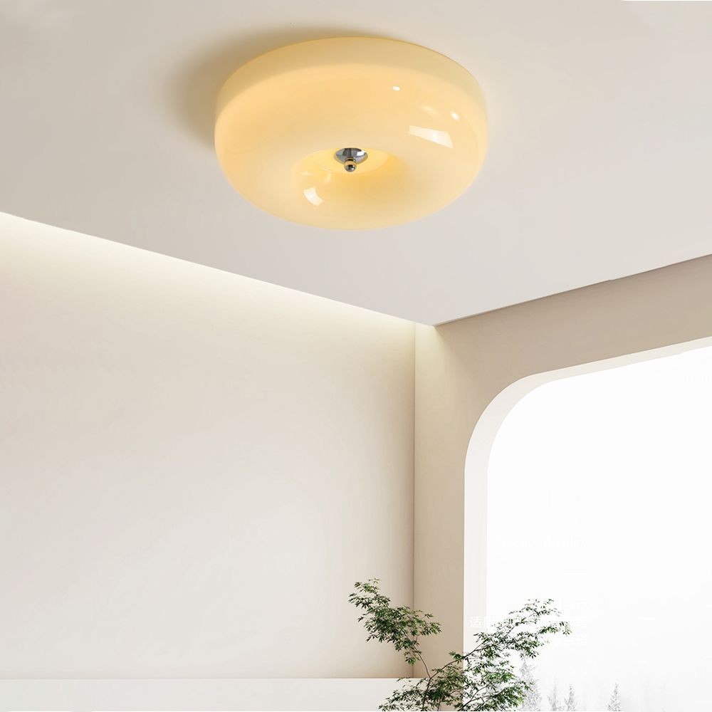 Art Deco Crème Pudding Plafondlamp HL203