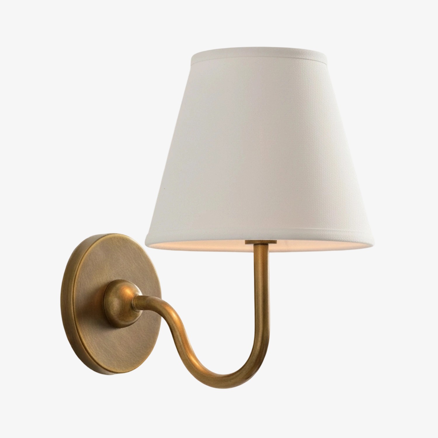 Luvora Vintage Wandlamp met Linnen Kap - Moderne Metalen Wandverlichting HL1594