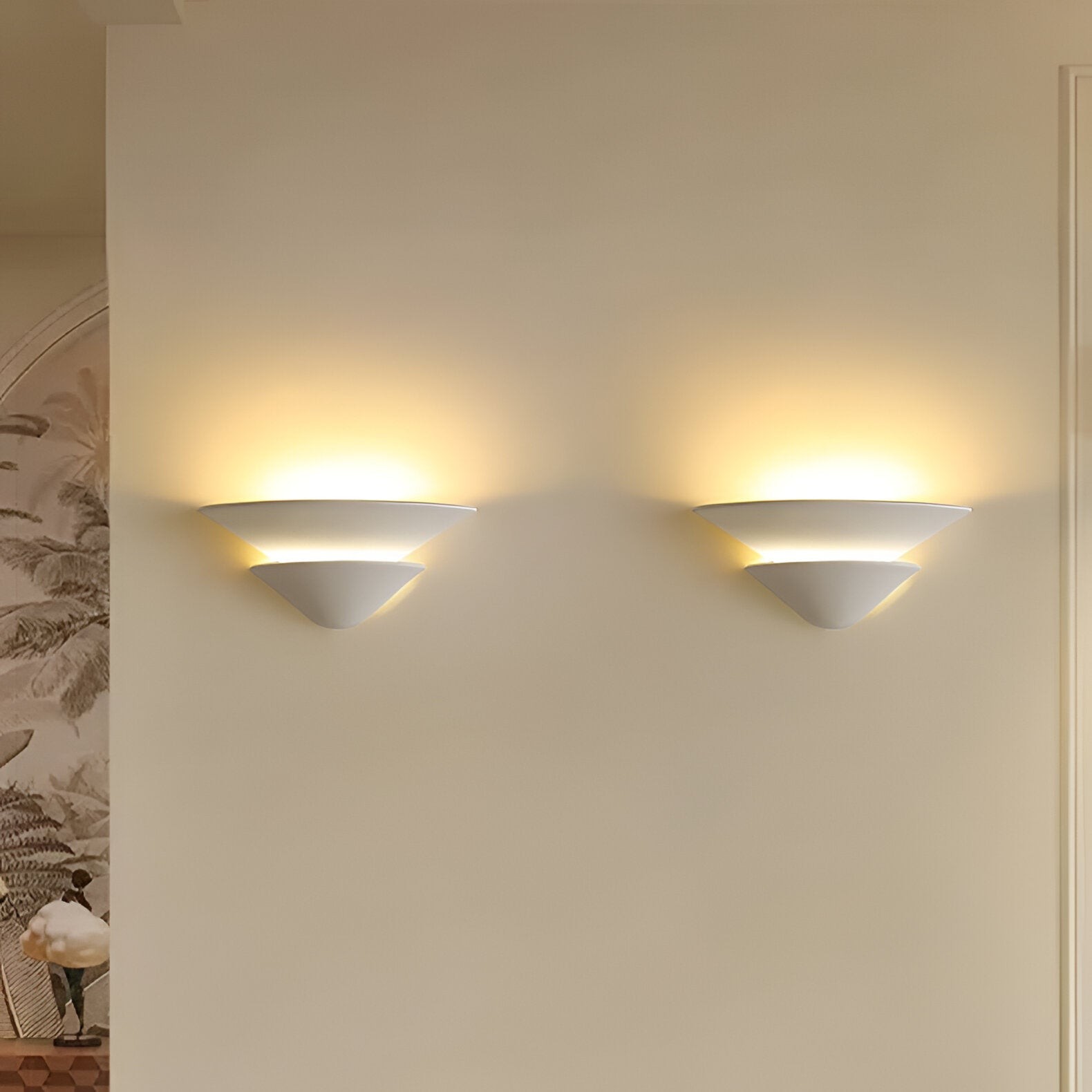 Shellora Wabi-Sabi Gips Wandlamp HL3517