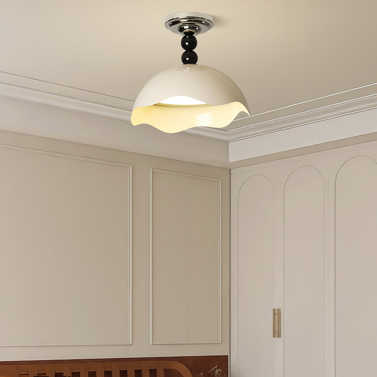 Moderne Wave Crest Metalen Plafondlamp HL830