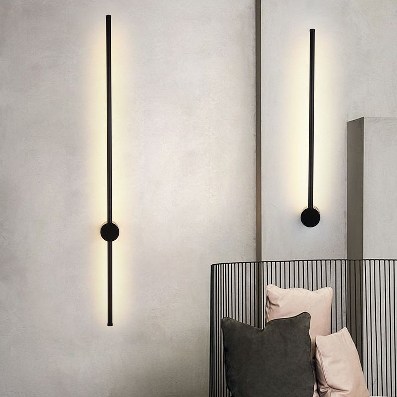 Industriële zwarte lineaire LED wandlamp HL159
