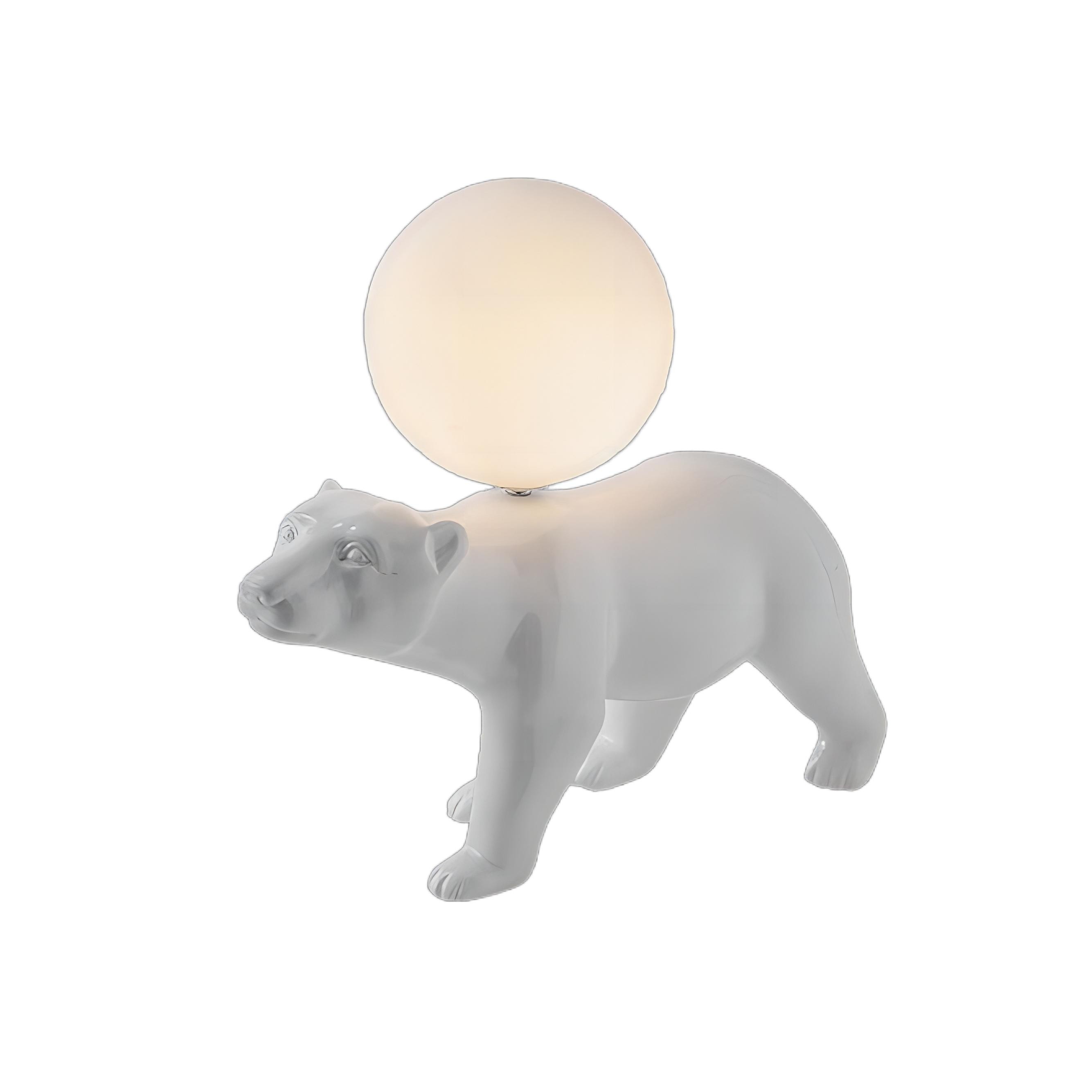 Creatieve witte tafellamp met dierenbeervorm HL124