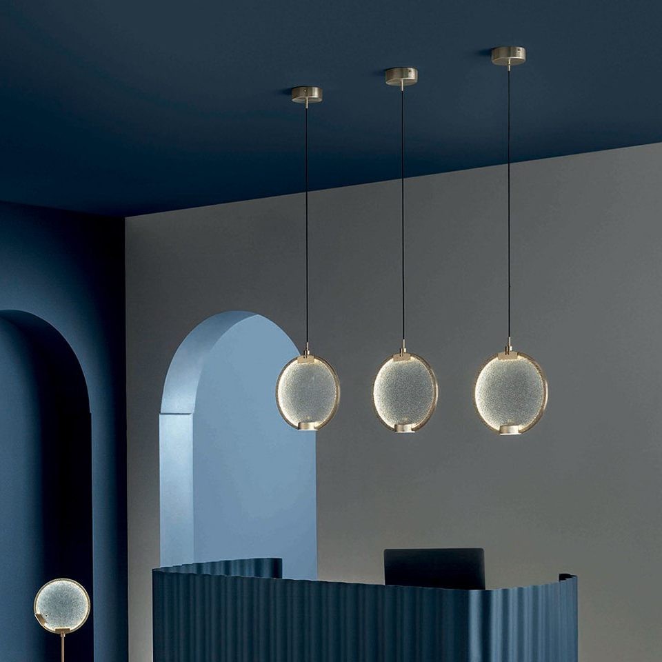 Horo hanglamp met messing frame HL1210