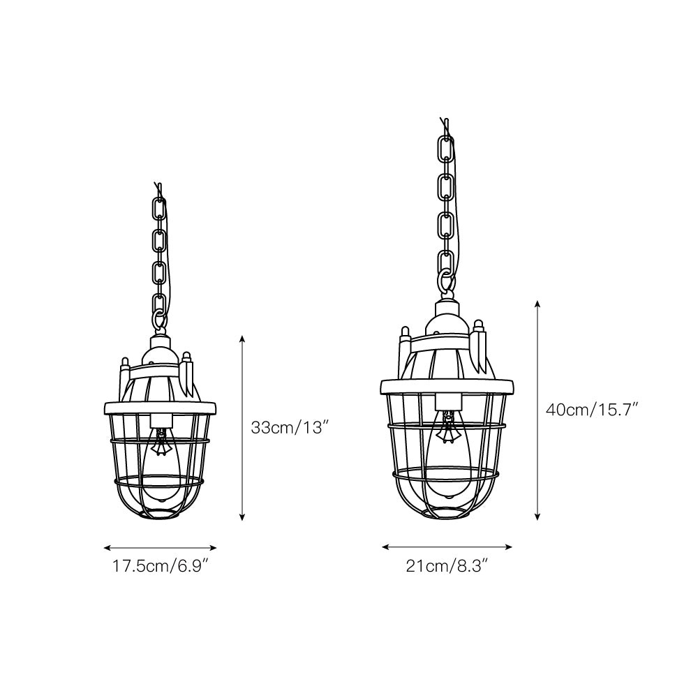 Wandlamp met kooiconstructie HL3182
