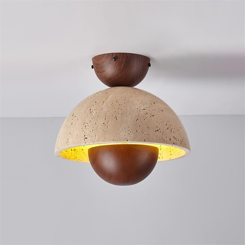 Japanse houten omgekeerde plafondlamp HL884