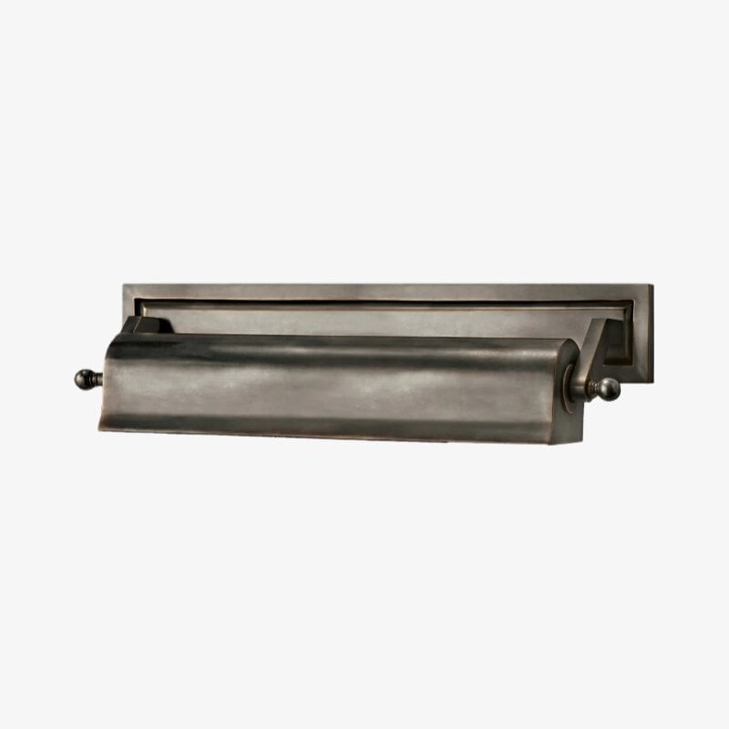 Libris Schilderijlamp - Vintage-geïnspireerde metalen wandlamp met klassiek silhouet voor slaapkamer of leeshoek HL2381