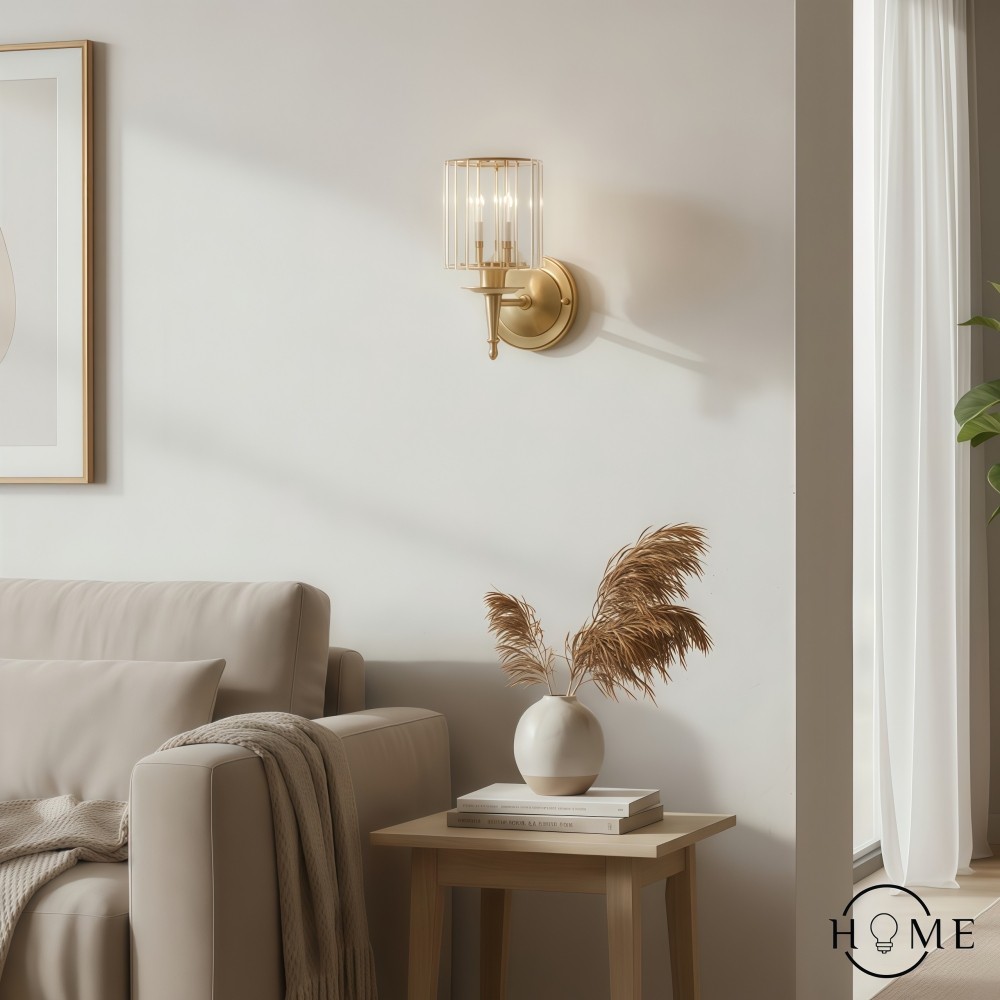 Vintage luxe kristallen wandlamp HL1405