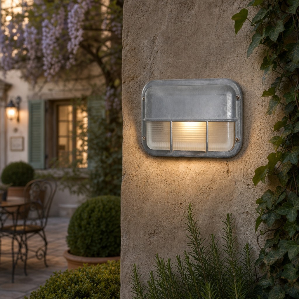 Morvane Industriële Buitenwandlamp - Retro Metalen Armatuur voor Entree, Terras, Buiten HL2549