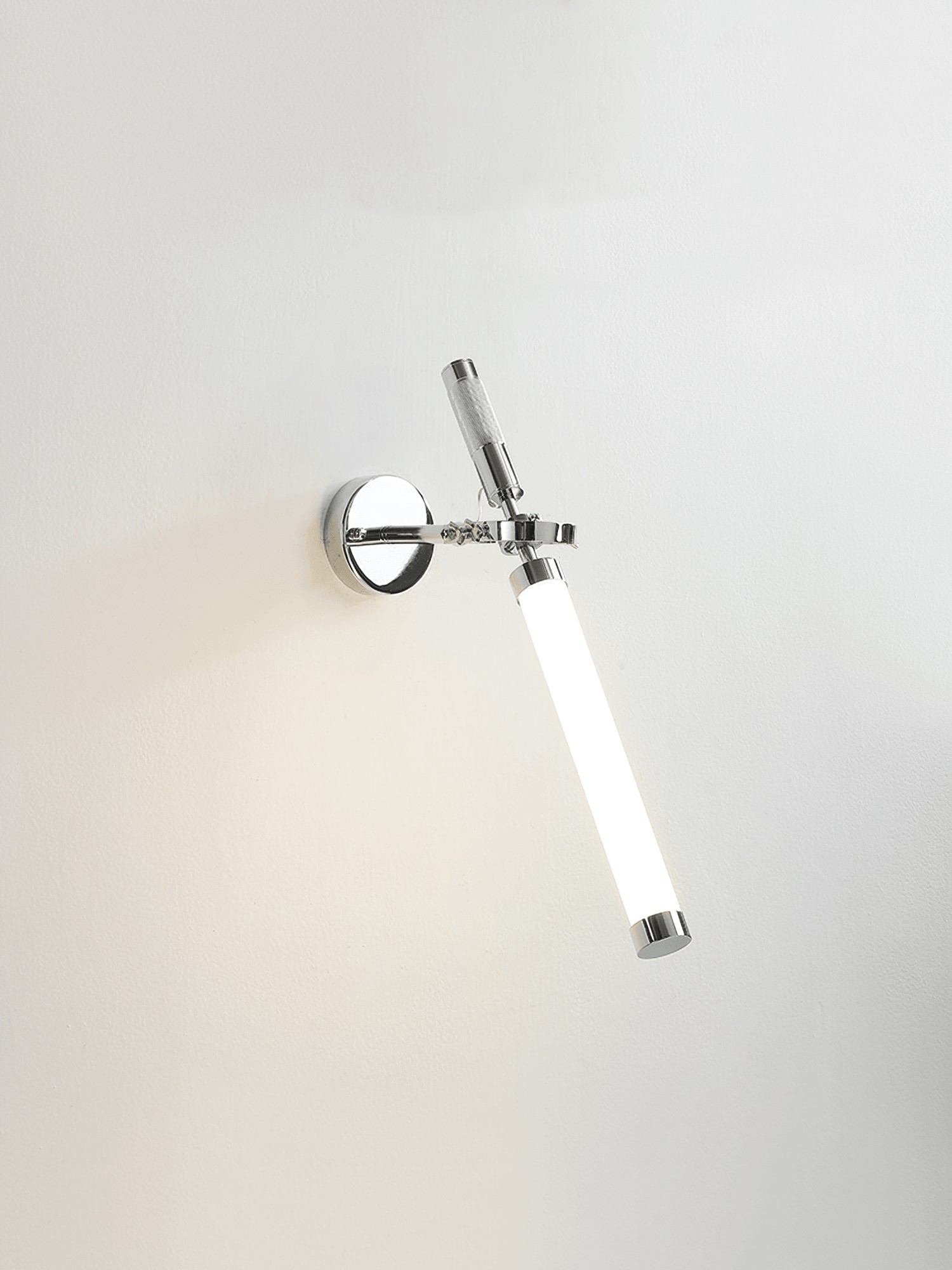Moderne metalen zilveren staafvormige wandlamp HL1105