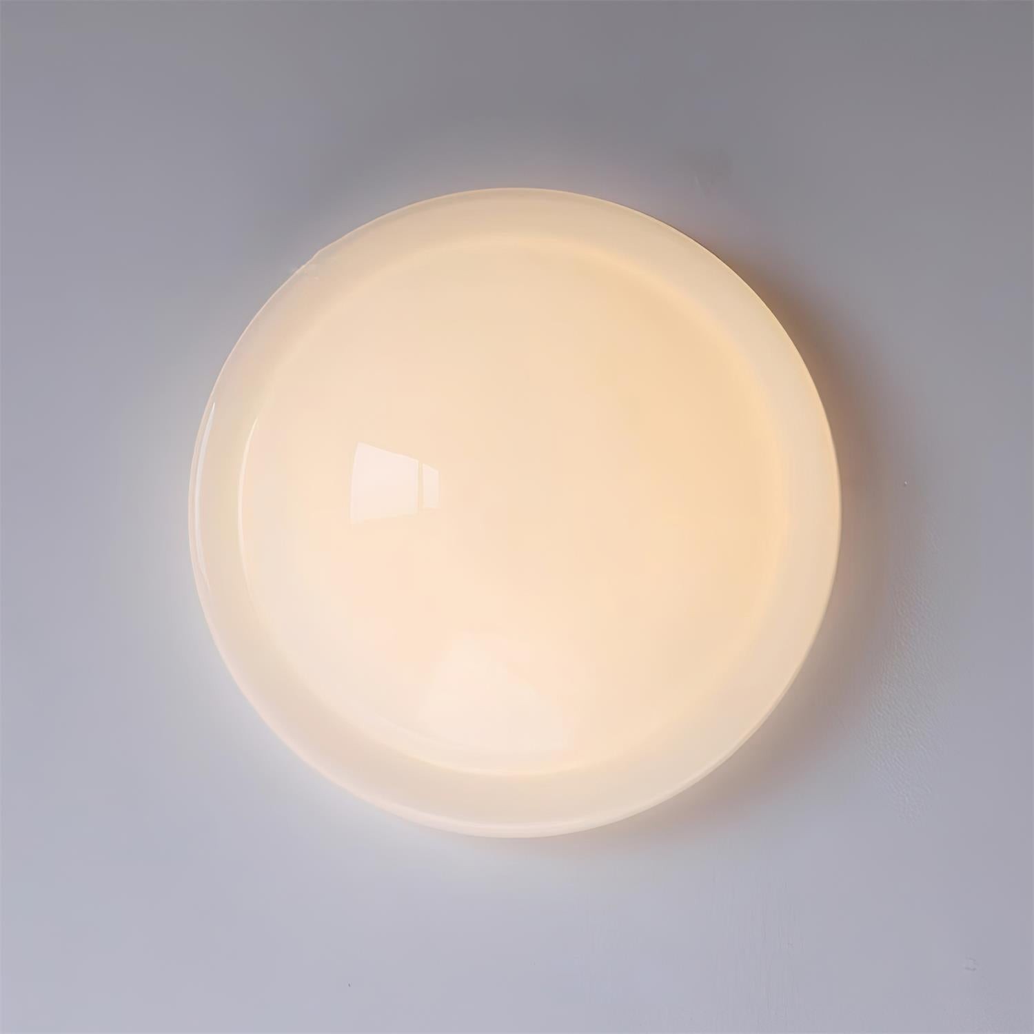 Moderne minimalistische witte glazen led plafondlamp HL416